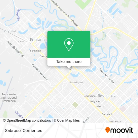 Sabroso map
