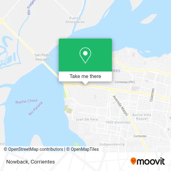 Nowback map