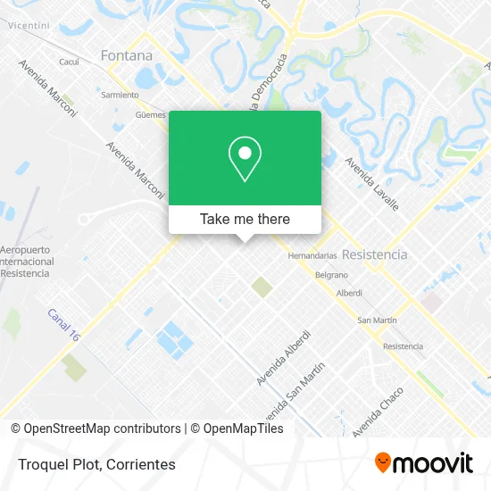 Troquel Plot map