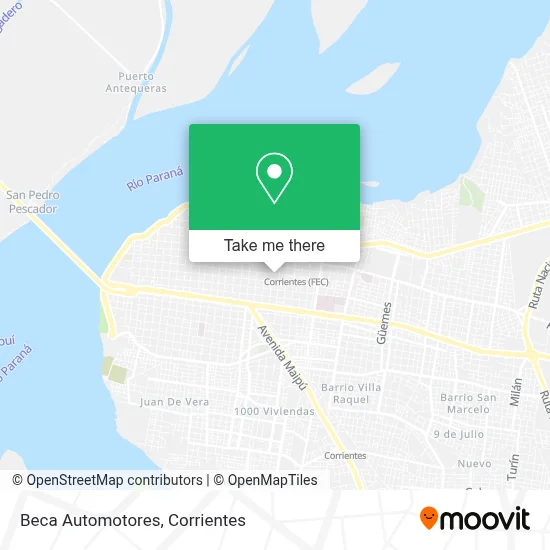 Beca Automotores map