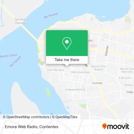 Emora Web Radio map