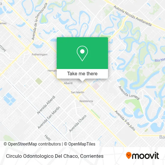 Circulo Odontologico Del Chaco map