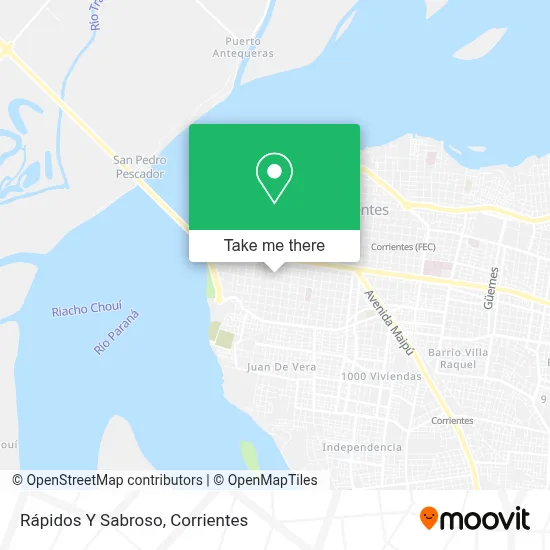 Rápidos Y Sabroso map