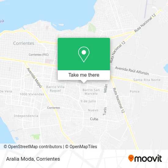 Aralia Moda map