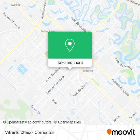 Vitrarte Chaco map