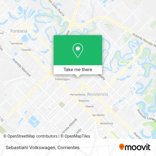 Sebastiani Volkswagen map