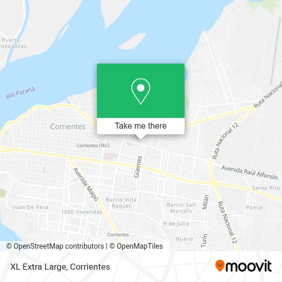 XL Extra Large map