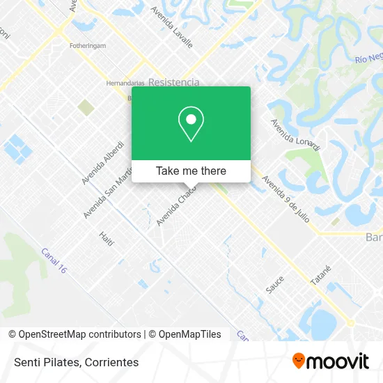 Senti Pilates map
