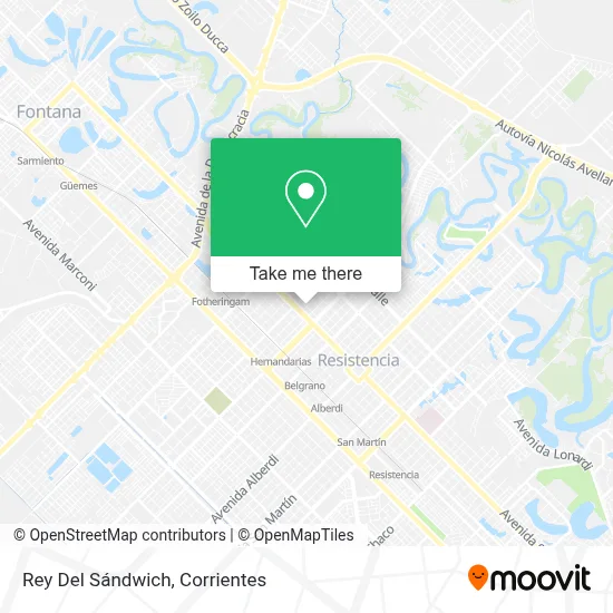 Rey Del Sándwich map