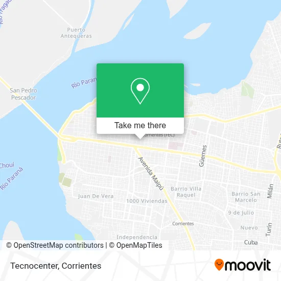 Tecnocenter map