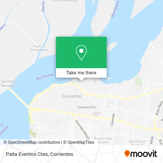 Palta Eventos Ctes map