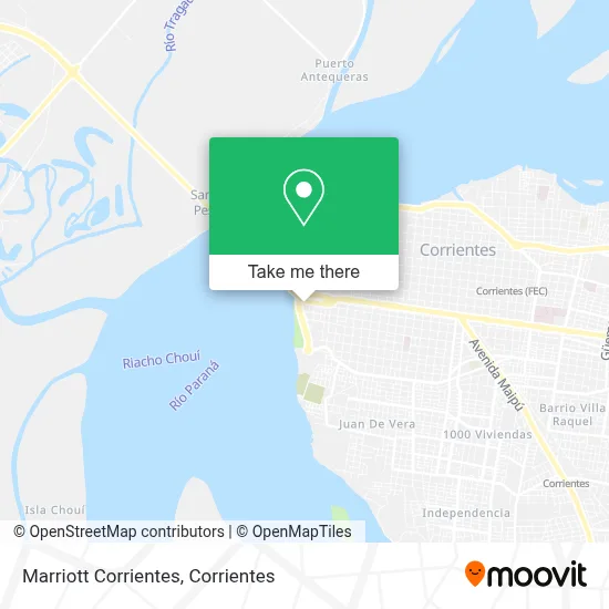 Marriott Corrientes map