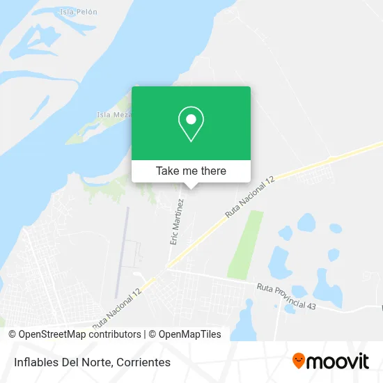 Inflables Del Norte map