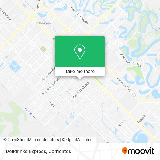 Delidrinks Express map