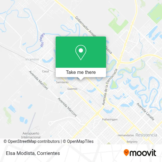 Elsa Modista map