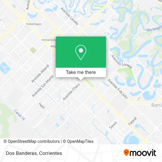 Dos Banderas map