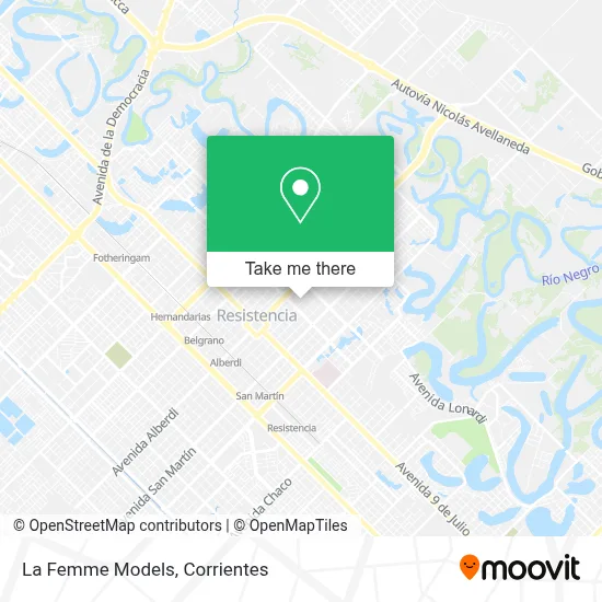 La Femme Models map