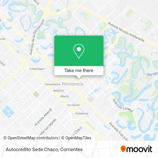 Autocrédito Sede Chaco map