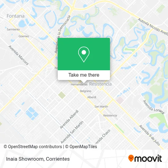 Inaia Showroom map