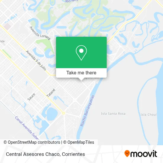Central Asesores Chaco map