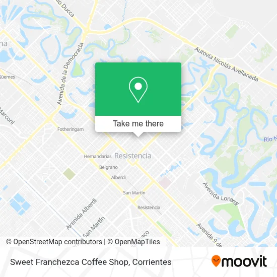 Sweet Franchezca Coffee Shop map