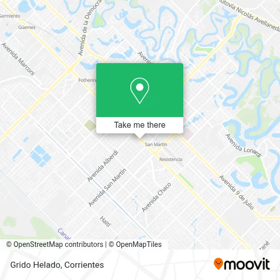 Grido Helado map