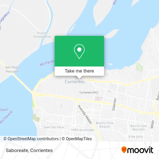 Saboreate map