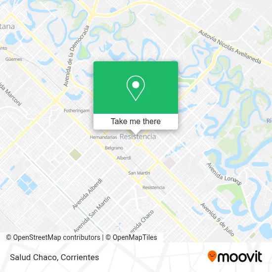 Salud Chaco map