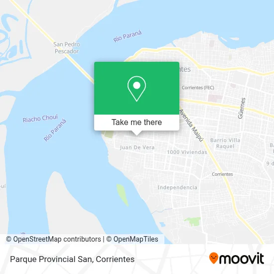 Parque Provincial San map