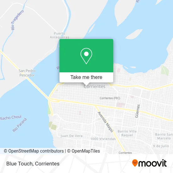 Blue Touch map
