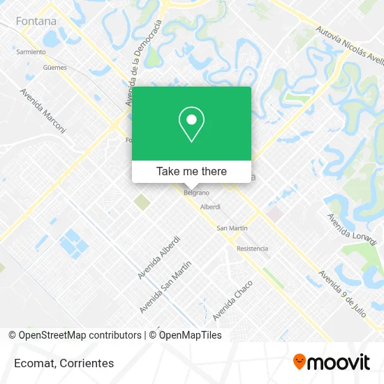 Ecomat map