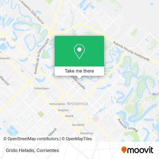 Grido Helado map