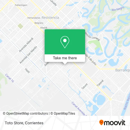 Toto Store map