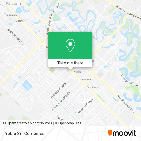 Yebra Srl map