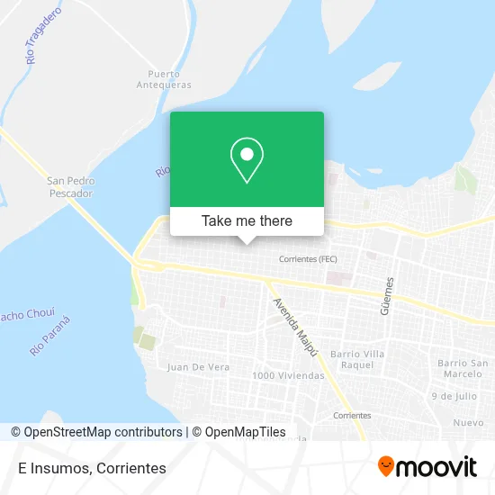 E Insumos map