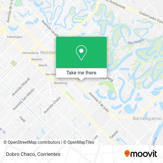 Dobro Chaco map