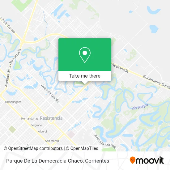 Parque De La Democracia Chaco map