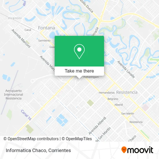 Informatica Chaco map