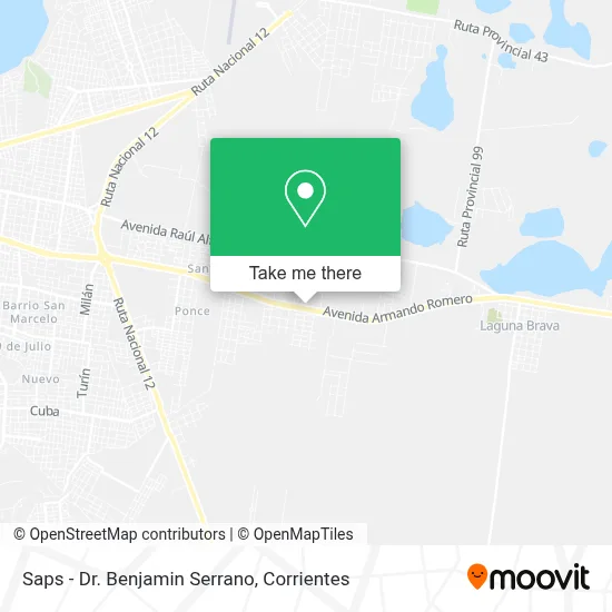 Saps - Dr. Benjamin Serrano map