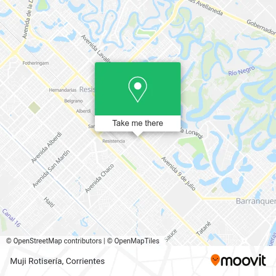 Muji Rotisería map