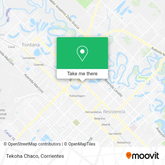 Tekoha Chaco map