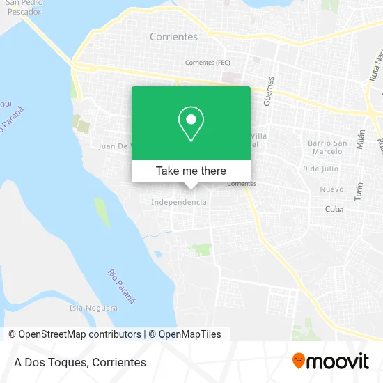 A Dos Toques map