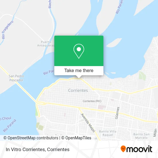 In Vitro Corrientes map