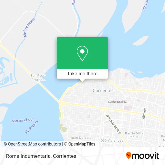 Roma Indumentaria map