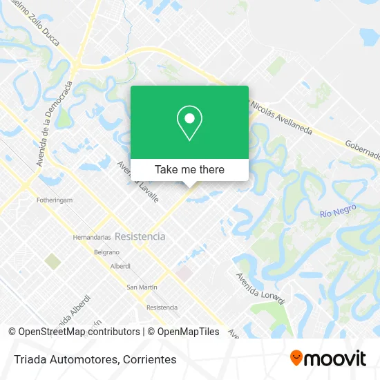 Triada Automotores map