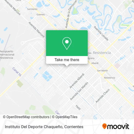 Instituto Del Deporte Chaqueño map