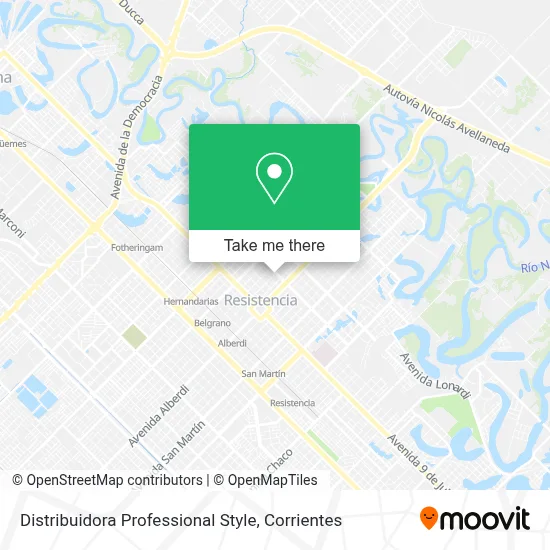 Distribuidora Professional Style map