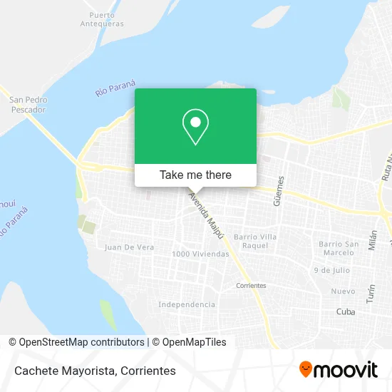 Cachete Mayorista map