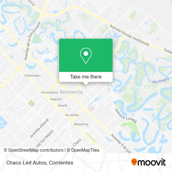 Chaco Led Autos map