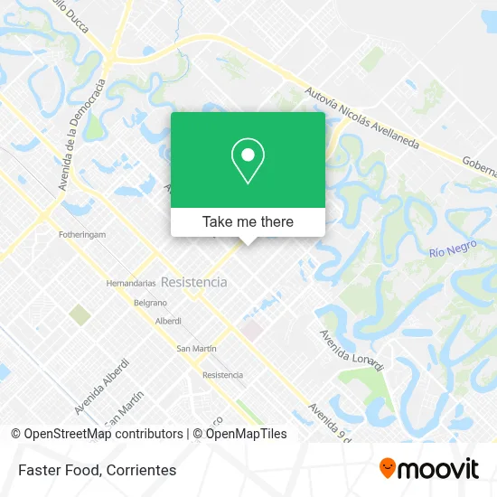 Faster Food map
